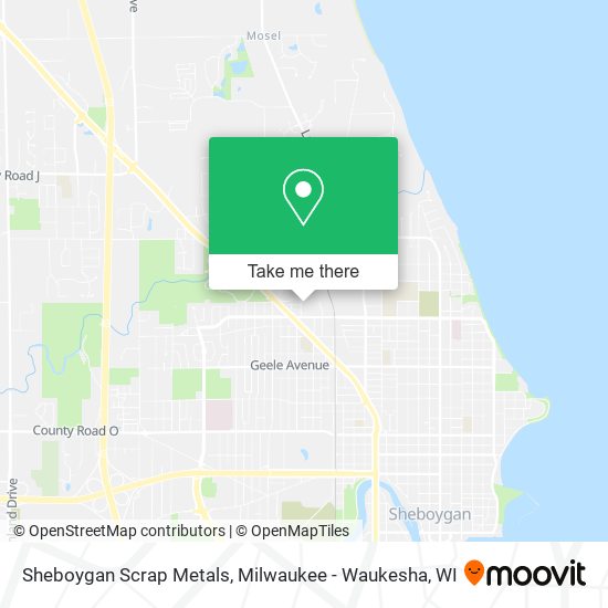 Mapa de Sheboygan Scrap Metals