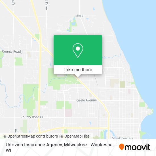 Mapa de Udovich Insurance Agency