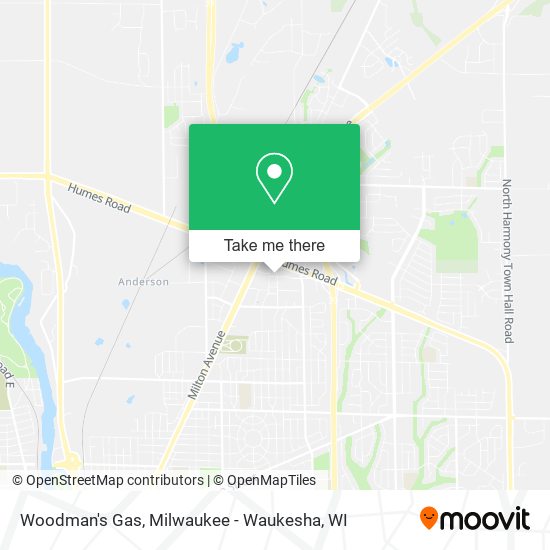 Woodman's Gas map