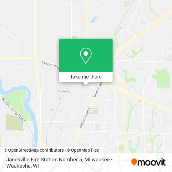 Janesville Fire Station Number 5 map