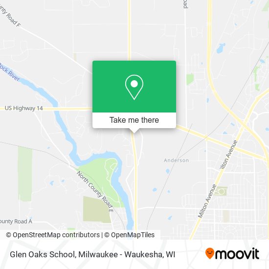 Glen Oaks School map