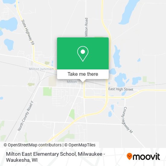 Milton East Elementary School map