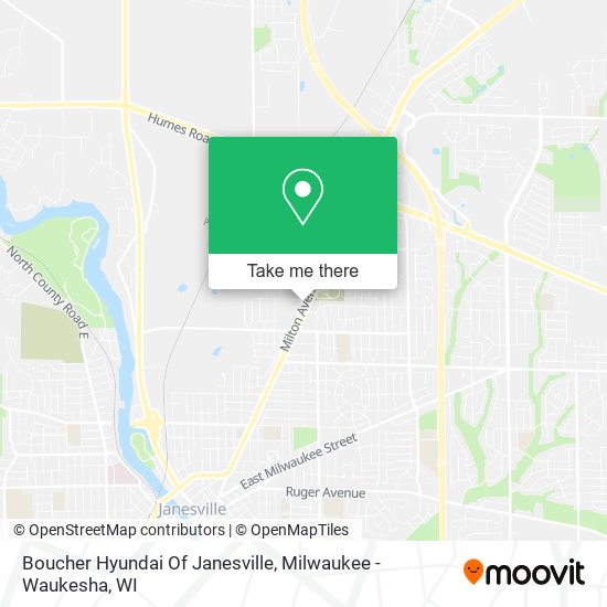 Boucher Hyundai Of Janesville map