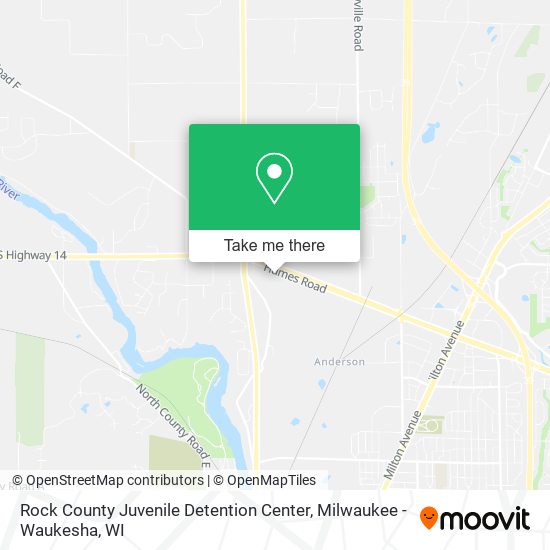 Mapa de Rock County Juvenile Detention Center