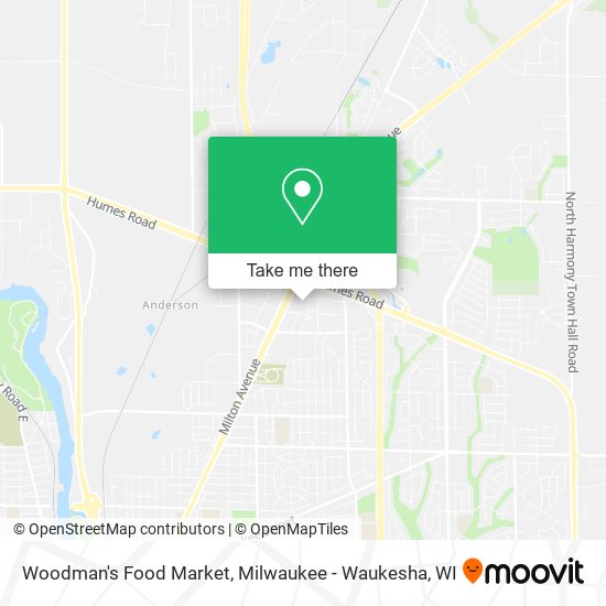 Mapa de Woodman's Food Market