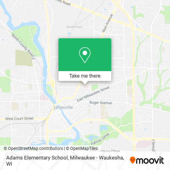 Adams Elementary School map