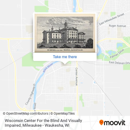 Mapa de Wisconsin Center For the Blind And Visually Impaired