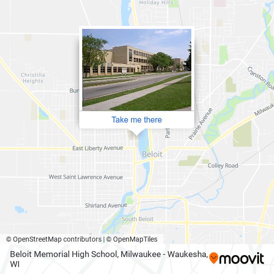 Mapa de Beloit Memorial High School