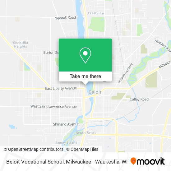 Mapa de Beloit Vocational School