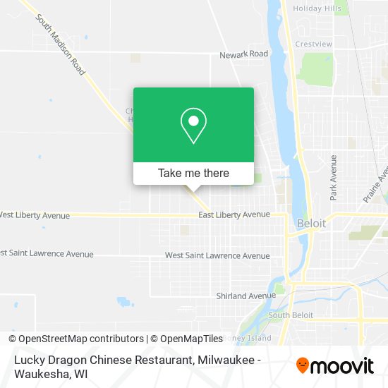 Mapa de Lucky Dragon Chinese Restaurant