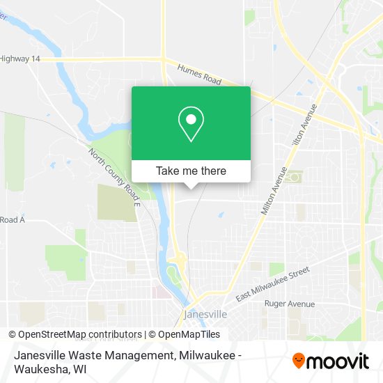 Mapa de Janesville Waste Management