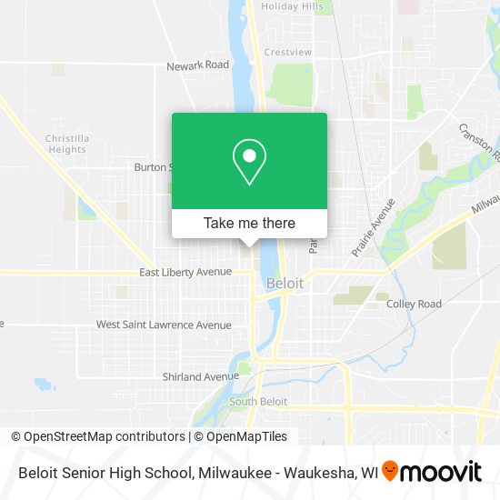 Mapa de Beloit Senior High School