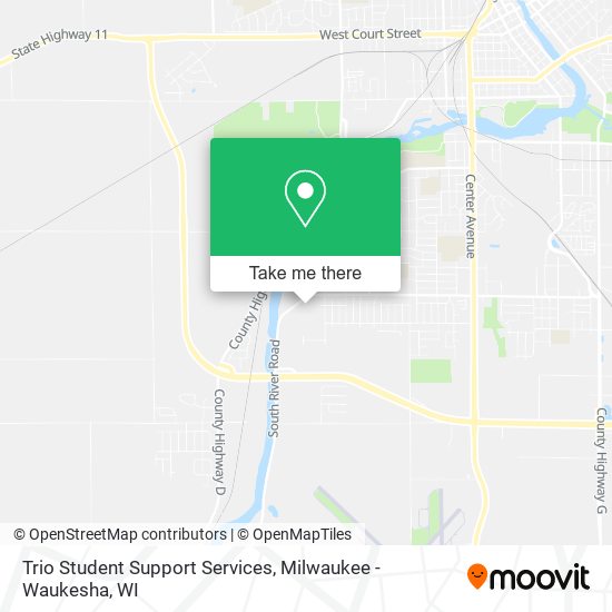 Trio Student Support Services map