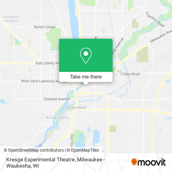 Kresge Experimental Theatre map