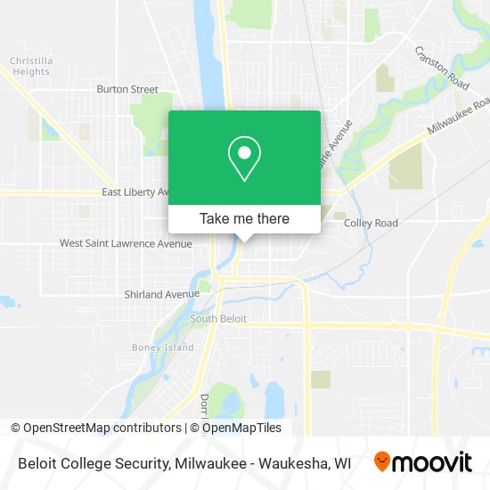 Mapa de Beloit College Security