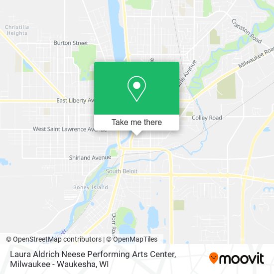 Laura Aldrich Neese Performing Arts Center map