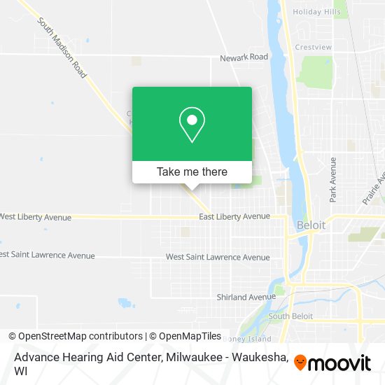 Mapa de Advance Hearing Aid Center
