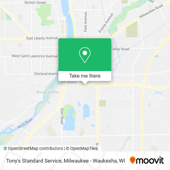 Tony's Standard Service map