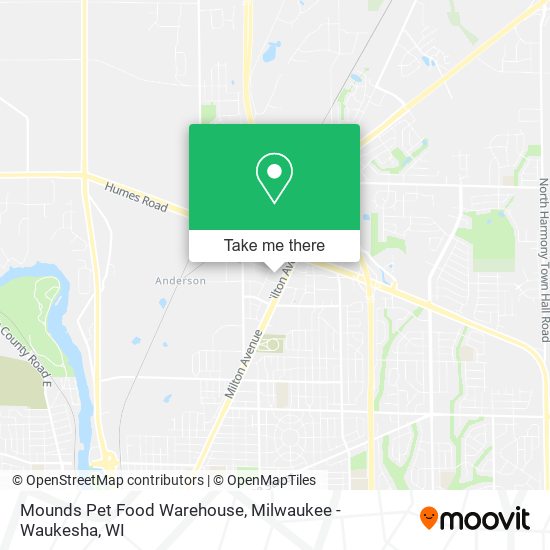 Mapa de Mounds Pet Food Warehouse