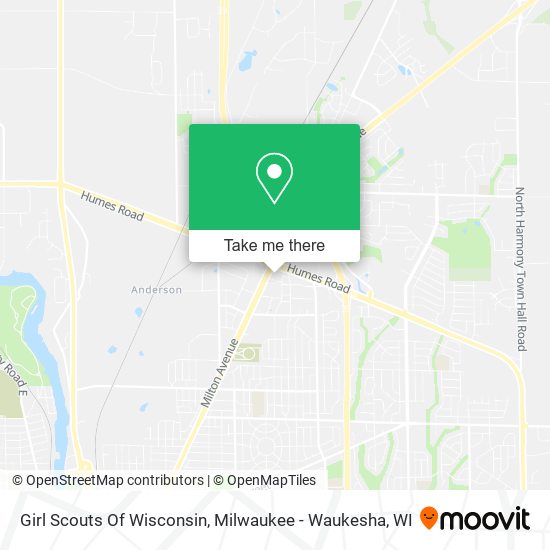 Girl Scouts Of Wisconsin map