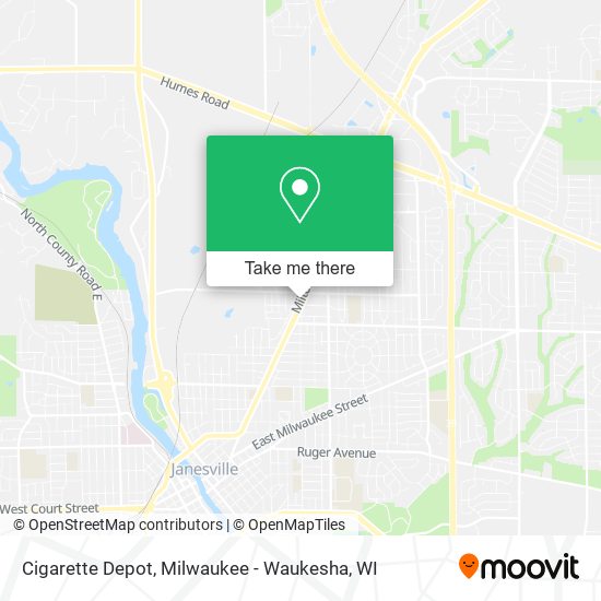 Mapa de Cigarette Depot
