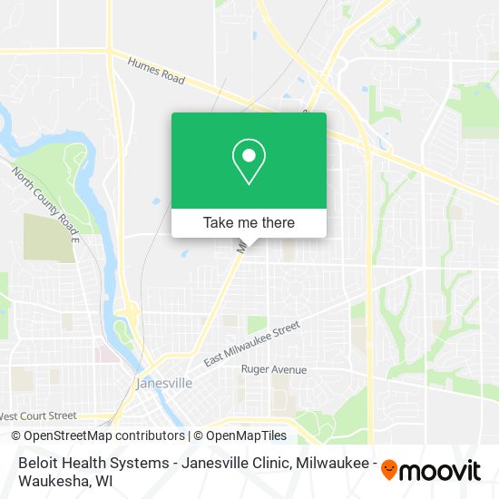 Mapa de Beloit Health Systems - Janesville Clinic