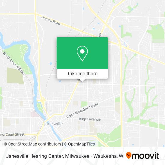 Janesville Hearing Center map