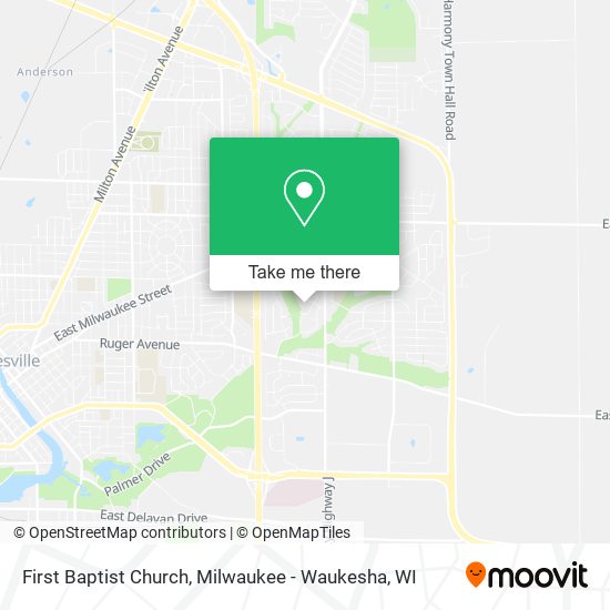 First Baptist Church map