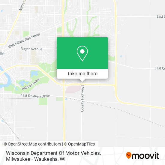 Wisconsin Department Of Motor Vehicles map