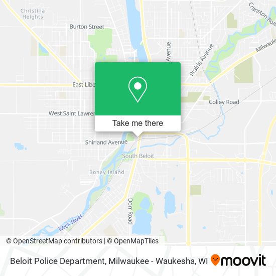 Mapa de Beloit Police Department