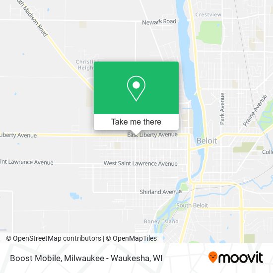 Mapa de Boost Mobile