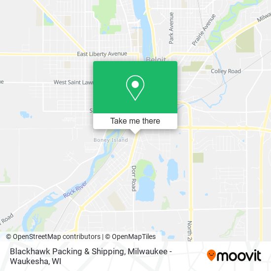 Mapa de Blackhawk Packing & Shipping