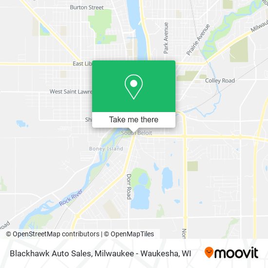 Blackhawk Auto Sales map
