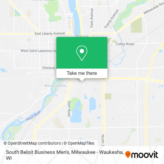 South Beloit Business Men's map