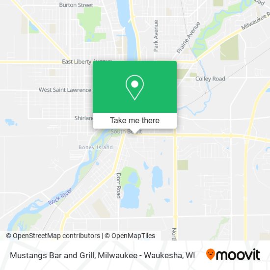 Mapa de Mustangs Bar and Grill