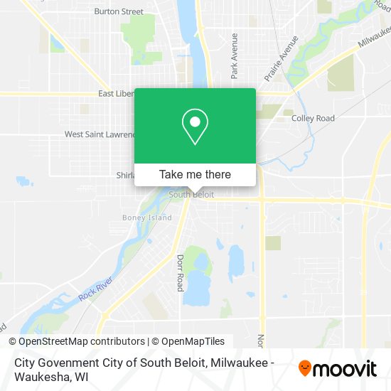 Mapa de City Govenment City of South Beloit