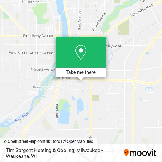 Mapa de Tim Sargent Heating & Cooling