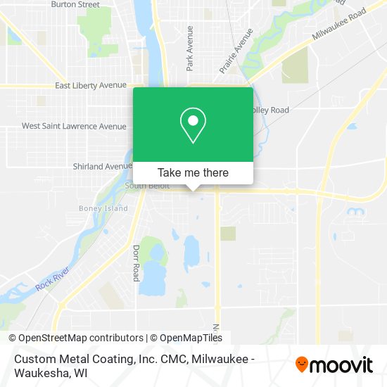 Custom Metal Coating, Inc. CMC map
