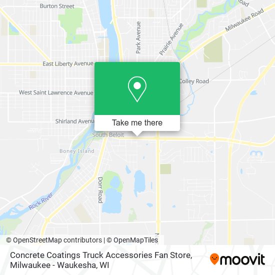 Mapa de Concrete Coatings Truck Accessories Fan Store