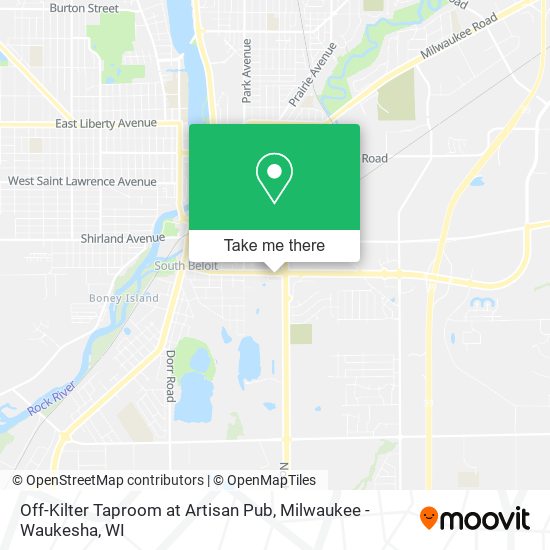 Off-Kilter Taproom at Artisan Pub map