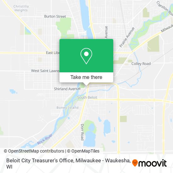 Mapa de Beloit City Treasurer's Office