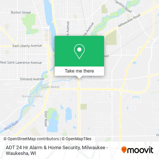 Mapa de ADT 24 Hr Alarm & Home Security