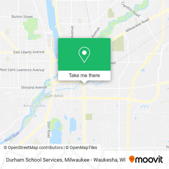 Durham School Services map