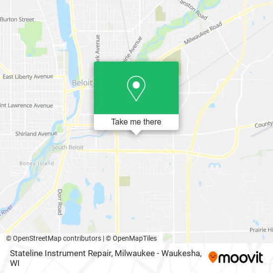 Mapa de Stateline Instrument Repair