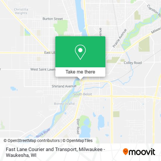 Fast Lane Courier and Transport map