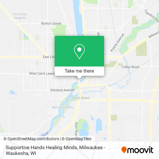 Supportive Hands Healing Minds map