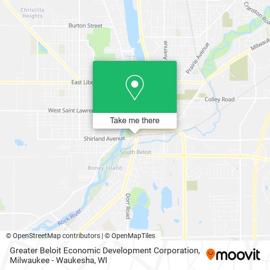 Mapa de Greater Beloit Economic Development Corporation