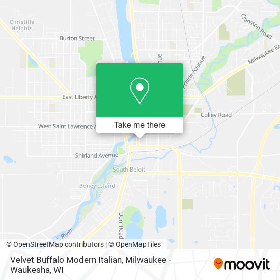 Mapa de Velvet Buffalo Modern Italian