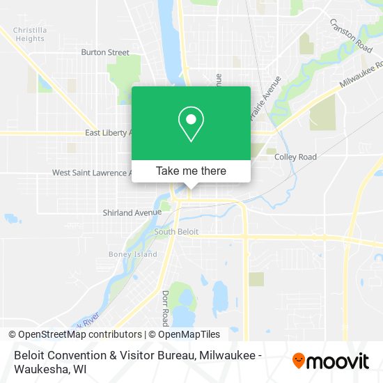 Mapa de Beloit Convention & Visitor Bureau