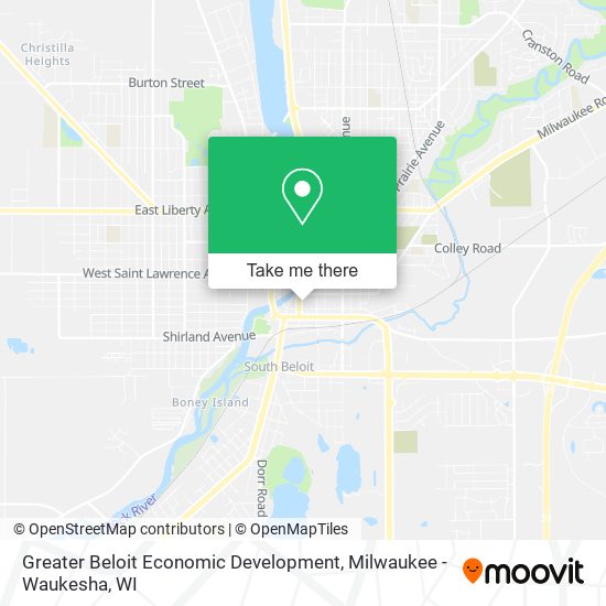 Greater Beloit Economic Development map